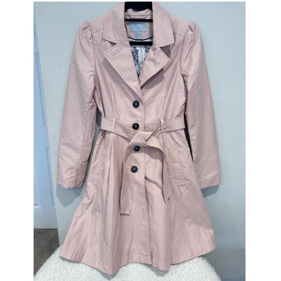 H&M Peach-Pink Trench Coat - Picture 1 of 3